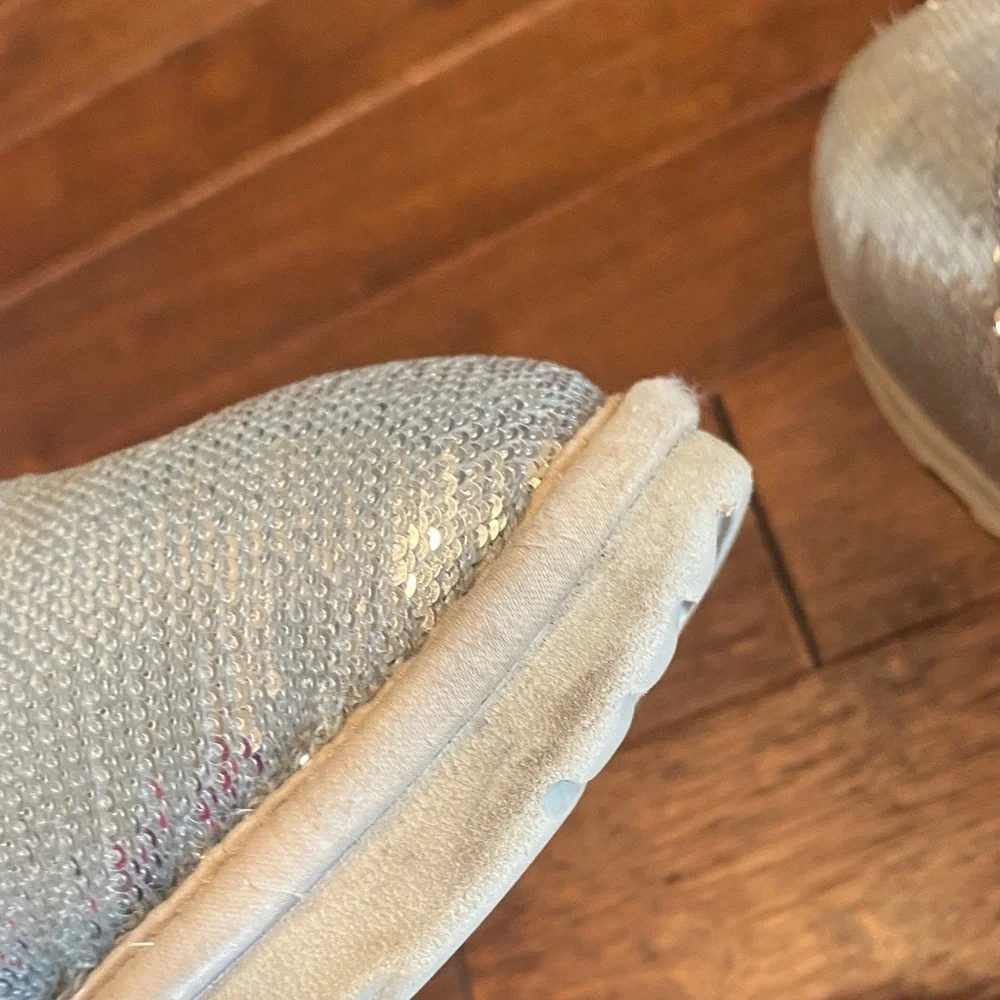 UGG Kids Shimmering Silver Boots